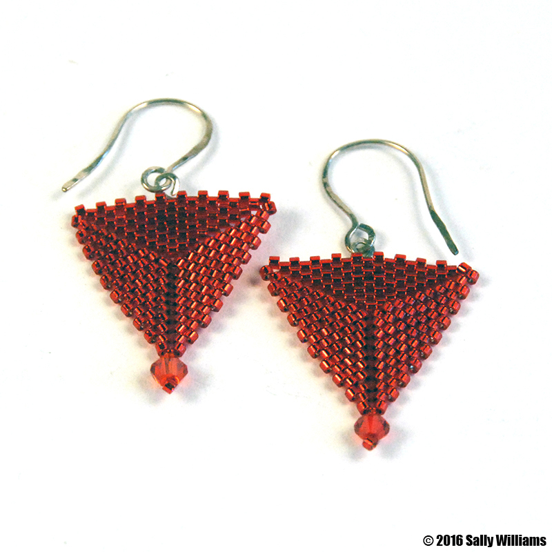 Triangle Delica Earrings