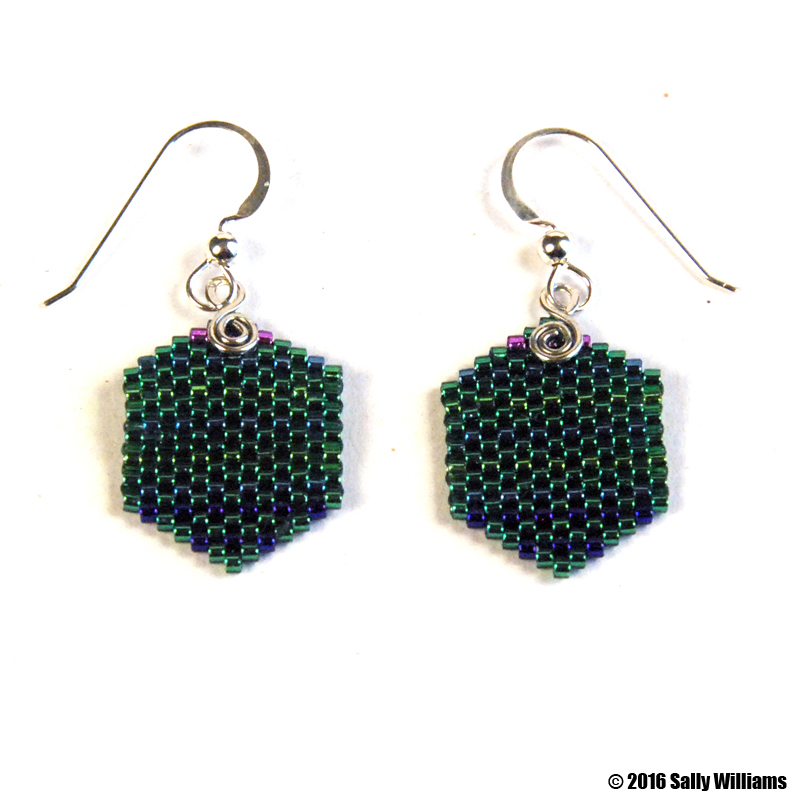 Delica Hexagon Earrings