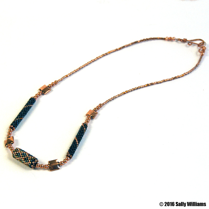 Copper and Delica Necklace